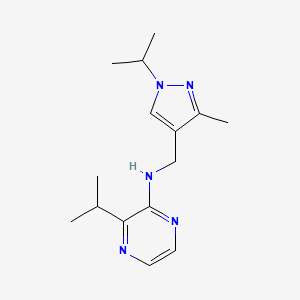 N-[(3-methyl-1-propan-2-ylpyrazol-4-yl)methyl]-3-propan-2-ylpyrazin-2-amine