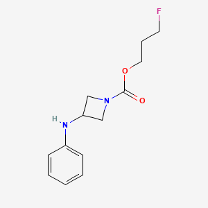 3-Fluoropropyl 3-anilinoazetidine-1-carboxylate