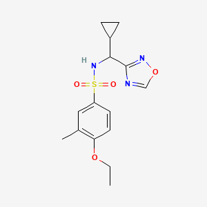 N-[cyclopropyl(1,2,4-oxadiazol-3-yl)methyl]-4-ethoxy-3-methylbenzenesulfonamide