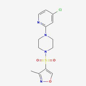 4-[4-(4-Chloropyridin-2-yl)piperazin-1-yl]sulfonyl-3-methyl-1,2-oxazole