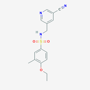 N-[(5-cyanopyridin-3-yl)methyl]-4-ethoxy-3-methylbenzenesulfonamide