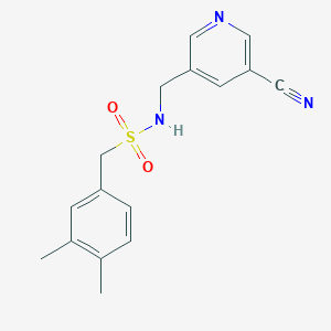 N-[(5-cyanopyridin-3-yl)methyl]-1-(3,4-dimethylphenyl)methanesulfonamide