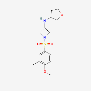 1-(4-ethoxy-3-methylphenyl)sulfonyl-N-(oxolan-3-yl)azetidin-3-amine