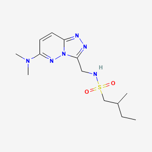 N-[[6-(dimethylamino)-[1,2,4]triazolo[4,3-b]pyridazin-3-yl]methyl]-2-methylbutane-1-sulfonamide