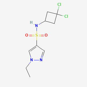 N-(3,3-dichlorocyclobutyl)-1-ethylpyrazole-4-sulfonamide