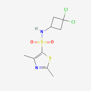 N-(3,3-dichlorocyclobutyl)-2,4-dimethyl-1,3-thiazole-5-sulfonamide