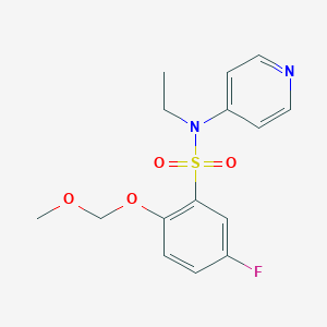 N-ethyl-5-fluoro-2-(methoxymethoxy)-N-pyridin-4-ylbenzenesulfonamide