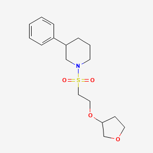 1-[2-(Oxolan-3-yloxy)ethylsulfonyl]-3-phenylpiperidine