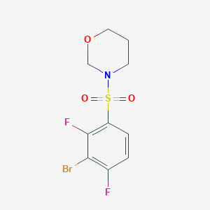 3-(3-Bromo-2,4-difluorophenyl)sulfonyl-1,3-oxazinane