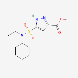 methyl 5-[cyclohexyl(ethyl)sulfamoyl]-1H-pyrazole-3-carboxylate