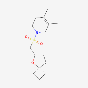 4,5-dimethyl-1-(5-oxaspiro[3.4]octan-6-ylmethylsulfonyl)-3,6-dihydro-2H-pyridine