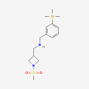 1-(1-methylsulfonylazetidin-3-yl)-N-[(3-trimethylsilylphenyl)methyl]methanamine