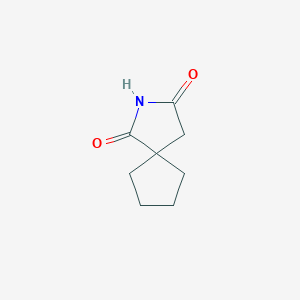 molecular formula C8H11NO2 B072857 2-Azaspiro[4.4]nonane-1,3-dione CAS No. 1124-95-4