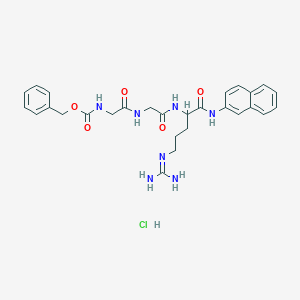 molecular formula C28H34ClN7O5 B072870 Z-甘氨酰-甘氨酰-精氨酸-β-萘酰胺盐酸盐 CAS No. 1442-79-1