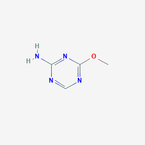 molecular formula C4H6N4O B072871 4-甲氧基-1,3,5-三嗪-2-胺 CAS No. 1122-73-2