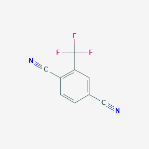 molecular formula C9H3F3N2 B072874 2-三氟甲基-对苯二甲腈 CAS No. 1483-44-9