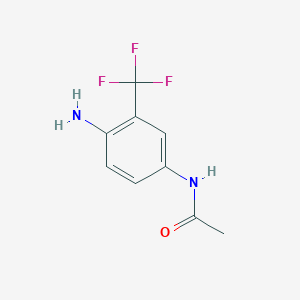 molecular formula C9H9F3N2O B072877 N-(4-氨基-3-(三氟甲基)苯基)乙酰胺 CAS No. 1579-89-1