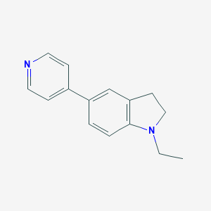 B072885 1-Ethyl-5-(4-pyridinyl)indoline CAS No. 1453-85-6