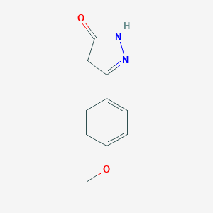 molecular formula C10H10N2O2 B072894 5-(4-Methoxyphenyl)-2,4-dihydro-3H-pyrazol-3-one CAS No. 1578-89-8