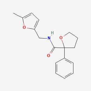 N-[(5-methylfuran-2-yl)methyl]-2-phenyloxolane-2-carboxamide