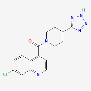 (7-chloroquinolin-4-yl)-[4-(2H-tetrazol-5-yl)piperidin-1-yl]methanone