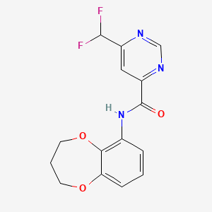 6-(difluoromethyl)-N-(3,4-dihydro-2H-1,5-benzodioxepin-6-yl)pyrimidine-4-carboxamide