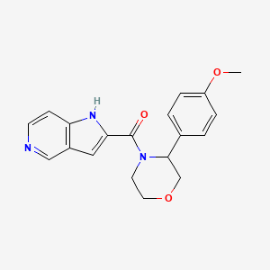 [3-(4-methoxyphenyl)morpholin-4-yl]-(1H-pyrrolo[3,2-c]pyridin-2-yl)methanone