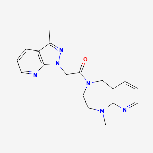 1-(1-methyl-3,5-dihydro-2H-pyrido[2,3-e][1,4]diazepin-4-yl)-2-(3-methylpyrazolo[3,4-b]pyridin-1-yl)ethanone