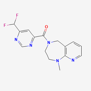 [6-(difluoromethyl)pyrimidin-4-yl]-(1-methyl-3,5-dihydro-2H-pyrido[2,3-e][1,4]diazepin-4-yl)methanone