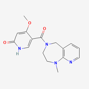 4-methoxy-5-(1-methyl-3,5-dihydro-2H-pyrido[2,3-e][1,4]diazepine-4-carbonyl)-1H-pyridin-2-one