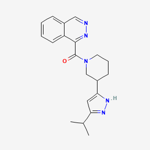 phthalazin-1-yl-[3-(3-propan-2-yl-1H-pyrazol-5-yl)piperidin-1-yl]methanone