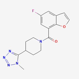 (5-Fluoro-1-benzofuran-7-yl)-[4-(1-methyltetrazol-5-yl)piperidin-1-yl]methanone