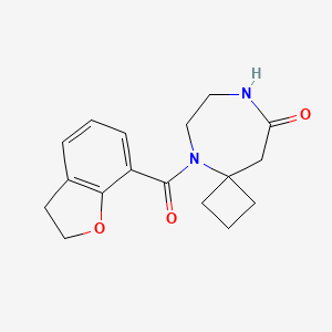 5-(2,3-Dihydro-1-benzofuran-7-carbonyl)-5,8-diazaspiro[3.6]decan-9-one