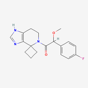 2-(4-fluorophenyl)-2-methoxy-1-spiro[6,7-dihydro-1H-imidazo[4,5-c]pyridine-4,1'-cyclobutane]-5-ylethanone