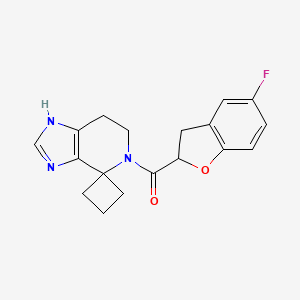 (5-fluoro-2,3-dihydro-1-benzofuran-2-yl)-spiro[6,7-dihydro-1H-imidazo[4,5-c]pyridine-4,1'-cyclobutane]-5-ylmethanone