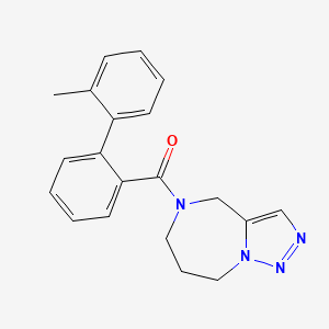 [2-(2-Methylphenyl)phenyl]-(4,6,7,8-tetrahydrotriazolo[1,5-a][1,4]diazepin-5-yl)methanone