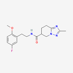 N-[2-(5-fluoro-2-methoxyphenyl)ethyl]-2-methyl-5,6,7,8-tetrahydro-[1,2,4]triazolo[1,5-a]pyridine-6-carboxamide