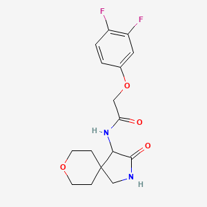 2-(3,4-difluorophenoxy)-N-(3-oxo-8-oxa-2-azaspiro[4.5]decan-4-yl)acetamide