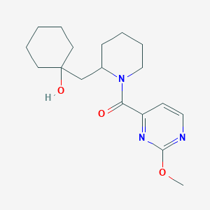 [2-[(1-Hydroxycyclohexyl)methyl]piperidin-1-yl]-(2-methoxypyrimidin-4-yl)methanone