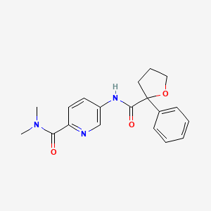 N,N-dimethyl-5-[(2-phenyloxolane-2-carbonyl)amino]pyridine-2-carboxamide