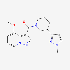 (4-Methoxypyrazolo[1,5-a]pyridin-3-yl)-[3-(1-methylpyrazol-3-yl)piperidin-1-yl]methanone