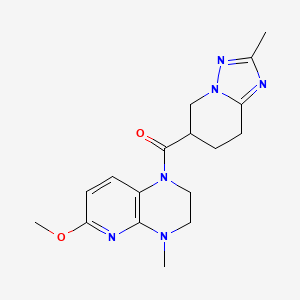 (6-Methoxy-4-methyl-2,3-dihydropyrido[2,3-b]pyrazin-1-yl)-(2-methyl-5,6,7,8-tetrahydro-[1,2,4]triazolo[1,5-a]pyridin-6-yl)methanone