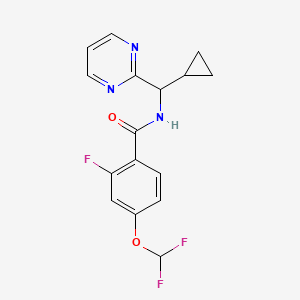 N-[cyclopropyl(pyrimidin-2-yl)methyl]-4-(difluoromethoxy)-2-fluorobenzamide