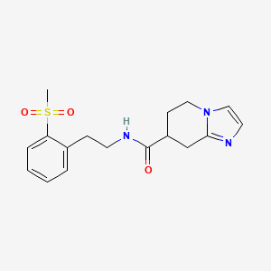 N-[2-(2-methylsulfonylphenyl)ethyl]-5,6,7,8-tetrahydroimidazo[1,2-a]pyridine-7-carboxamide