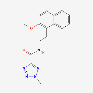 N-[2-(2-methoxynaphthalen-1-yl)ethyl]-2-methyltetrazole-5-carboxamide