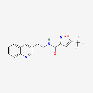 5-tert-butyl-N-(2-quinolin-3-ylethyl)-1,2-oxazole-3-carboxamide