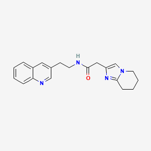 N-(2-quinolin-3-ylethyl)-2-(5,6,7,8-tetrahydroimidazo[1,2-a]pyridin-2-yl)acetamide