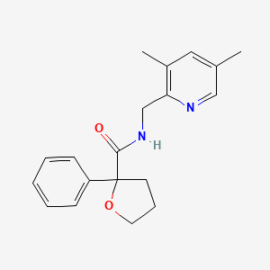 N-[(3,5-dimethylpyridin-2-yl)methyl]-2-phenyloxolane-2-carboxamide