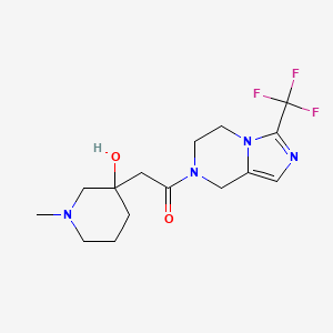 2-(3-hydroxy-1-methylpiperidin-3-yl)-1-[3-(trifluoromethyl)-6,8-dihydro-5H-imidazo[1,5-a]pyrazin-7-yl]ethanone