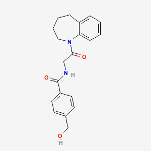 4-(hydroxymethyl)-N-[2-oxo-2-(2,3,4,5-tetrahydro-1-benzazepin-1-yl)ethyl]benzamide